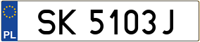 Trailer License Plate